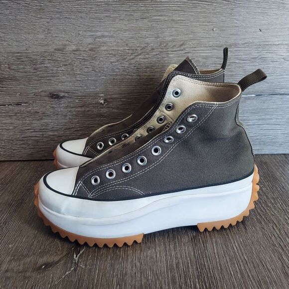 Converse Unisex Run Star Hike Hi (olive / cargo khaki / white / black) Womens 8 - Picture 4 of 10